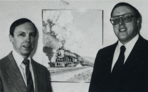 Northern Pacific Supersteam Era authors Robert L. Frey and Lorenz P. Schrenk