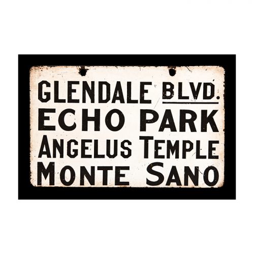 Pacific Electric Echo Park Dash Sign Wall Art